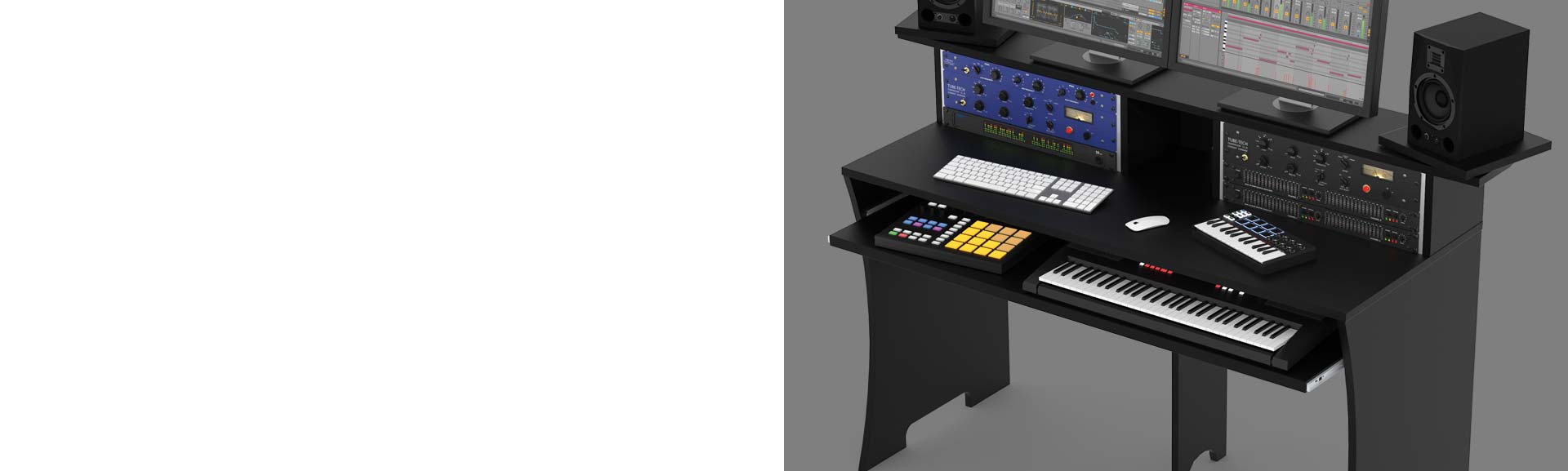 Glorious Workbench Black / Furniture for DJs, Producers and Vinyl Lovers